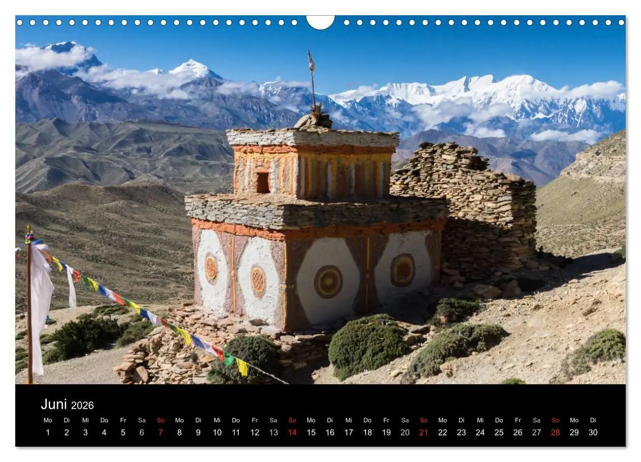 Bild: 9783516016451 | Buddhistische Chörten im Himalaya (Wandkalender 2026 DIN A3 quer),...