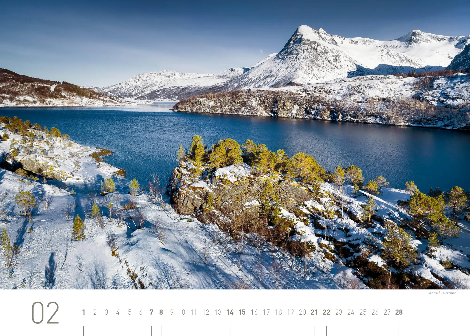 Bild: 9783968556451 | Norwegen Exklusivkalender 2026 | Limited Edition (70 x 50 cm) | 14 S.