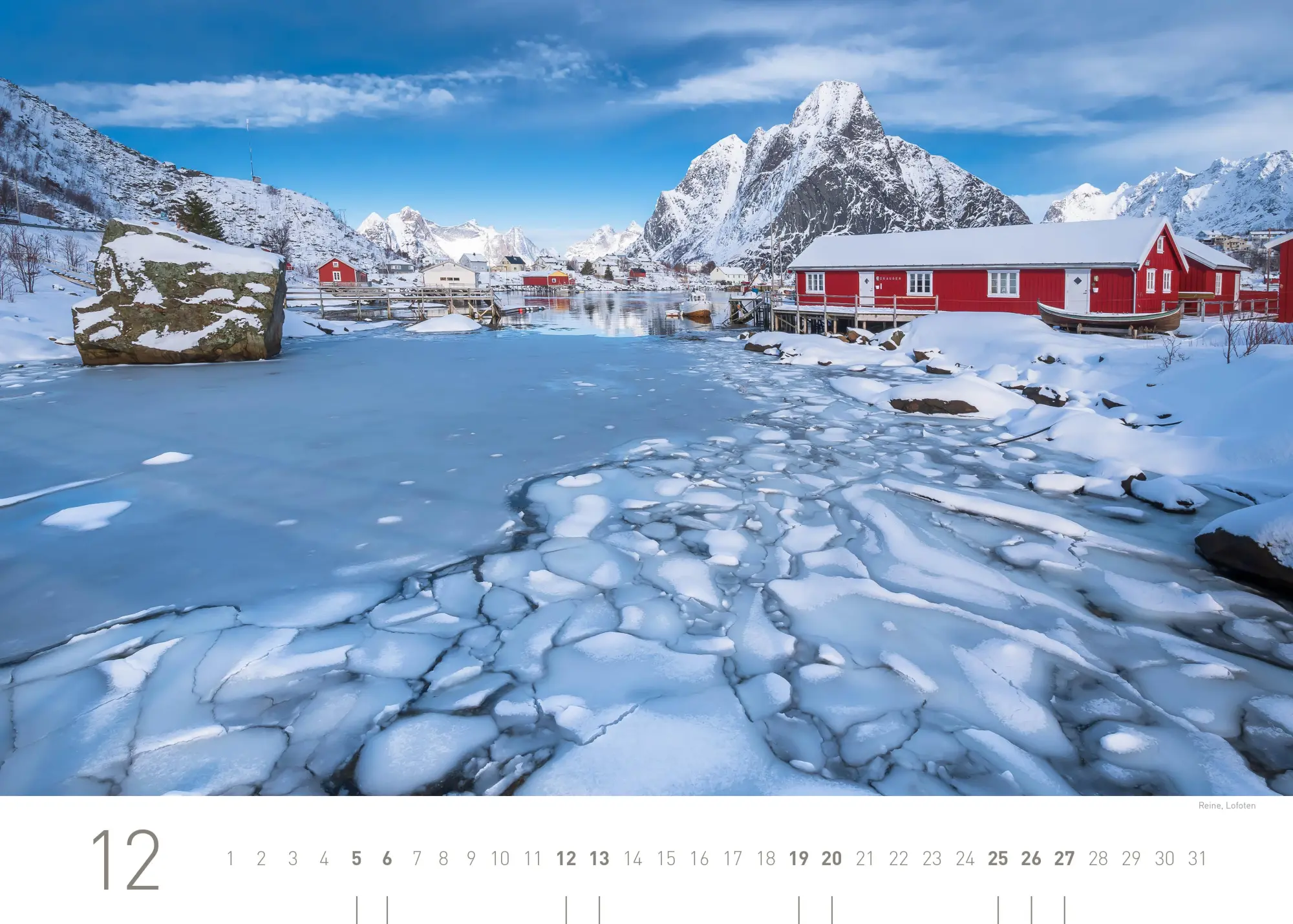 Bild: 9783968556451 | Norwegen Exklusivkalender 2026 | Limited Edition (70 x 50 cm) | 14 S.