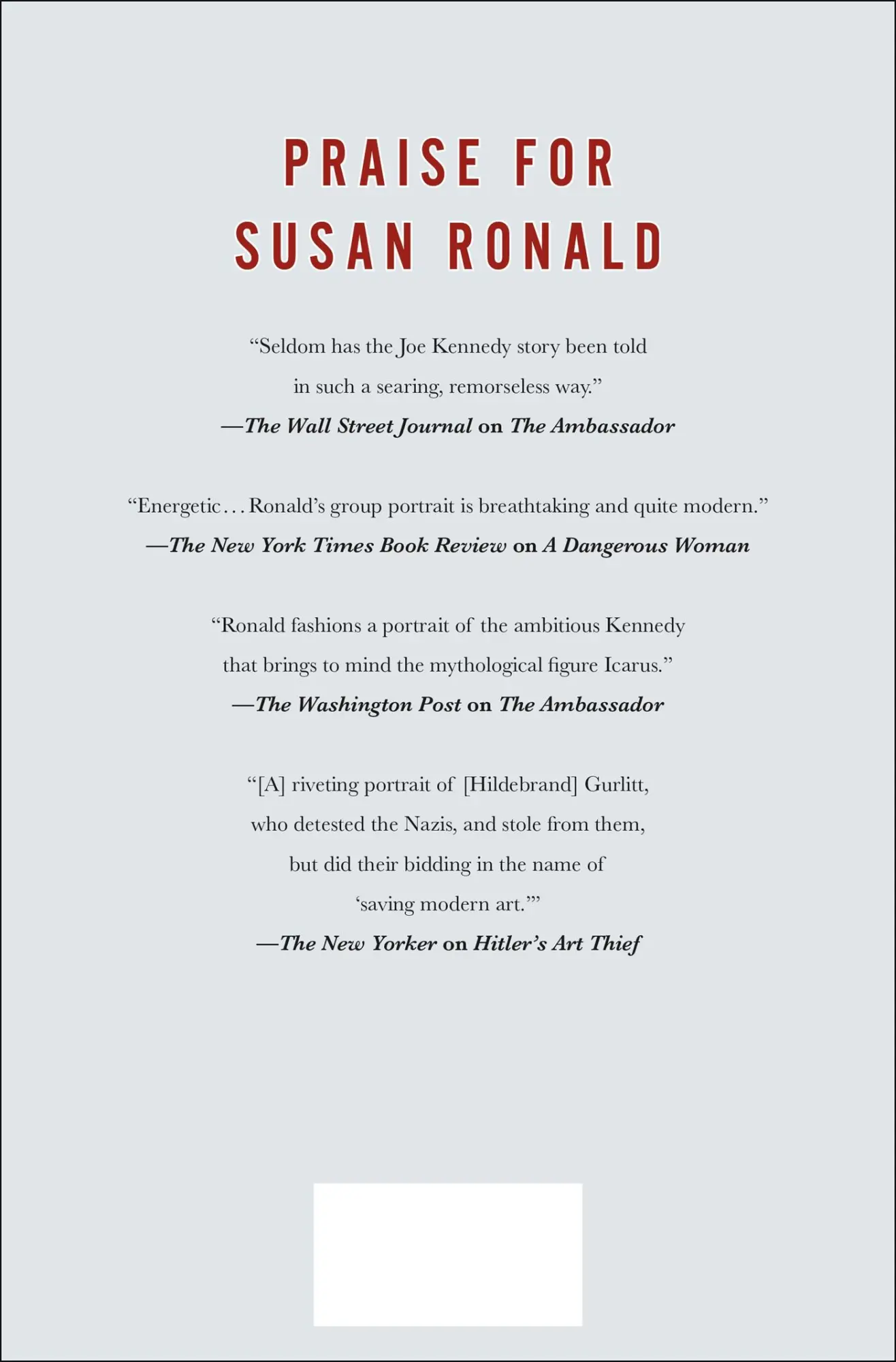 Rückseite: 9781250276551 | Hitler's Aristocrats | Susan Ronald | Buch | Gebunden | Englisch