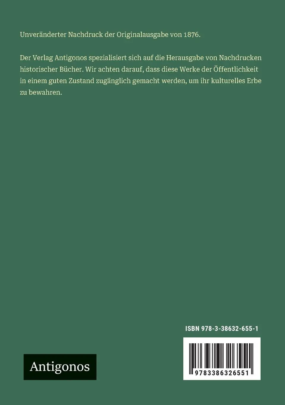 Rückseite: 9783386326551 | Paulus Diaconus | Felix Dahn | Taschenbuch | 172 S. | Deutsch | 2024