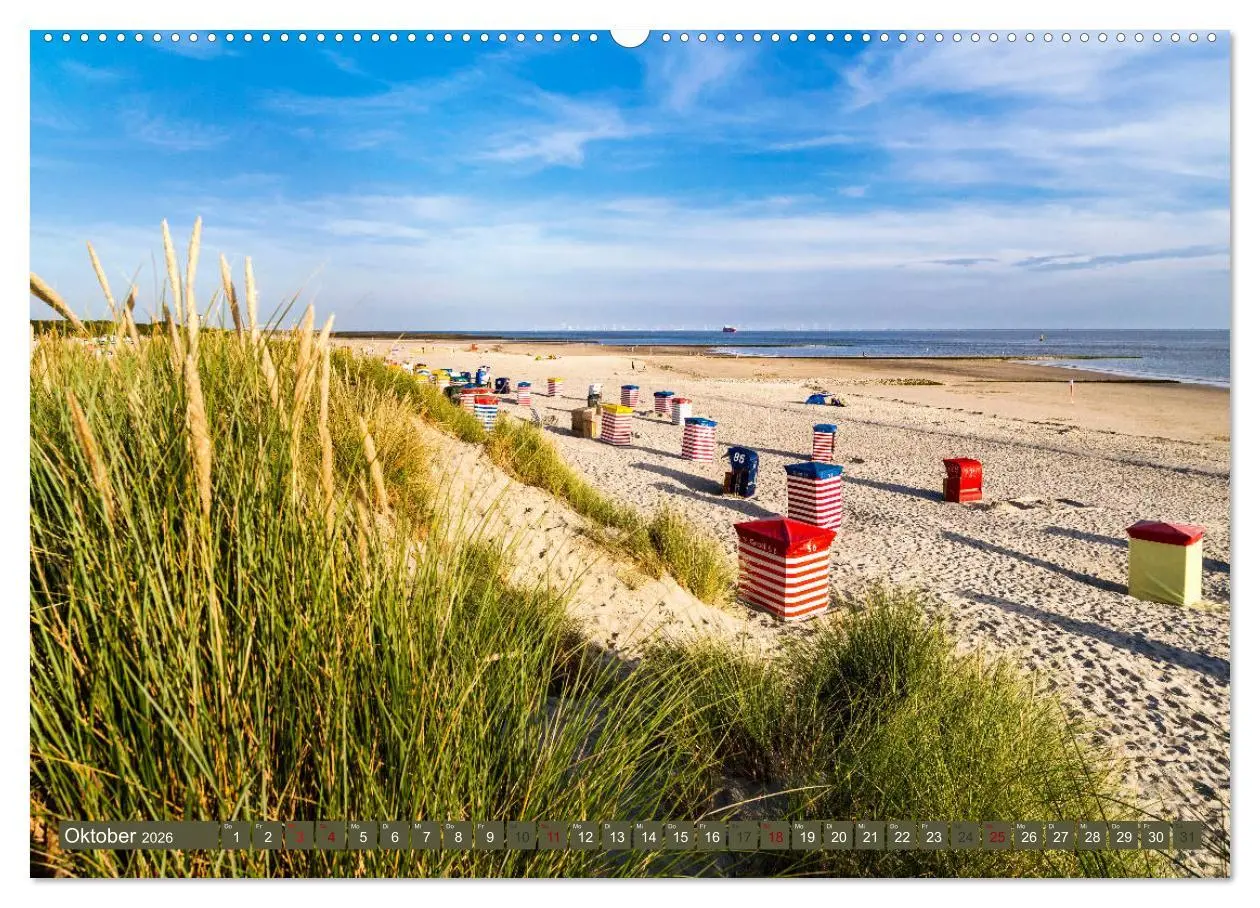 Bild: 9783457846551 | BORKUM Trauminsel in der Nordsee (Wandkalender 2026 DIN A2 quer),...