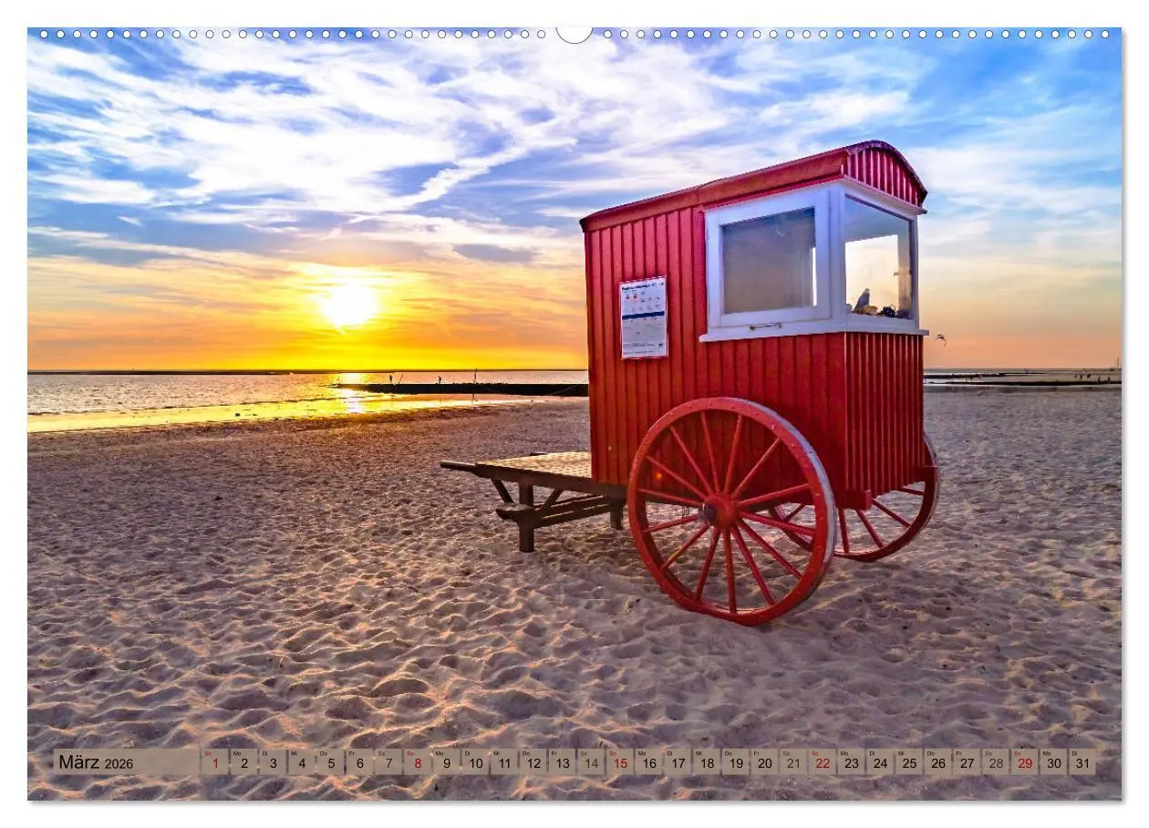 Bild: 9783457846551 | BORKUM Trauminsel in der Nordsee (Wandkalender 2026 DIN A2 quer),...
