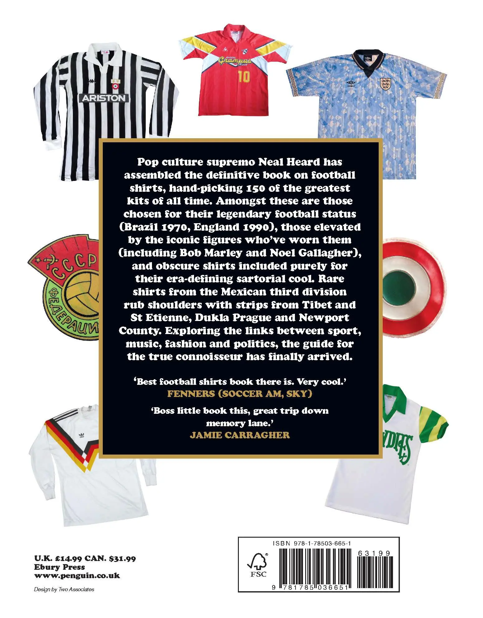 Rückseite: 9781785036651 | The Football Shirts Book | The Connoisseur's Guide | Neal Heard | Buch