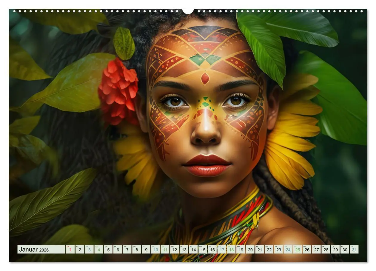 Bild: 9783457526651 | Exotische Frauenportraits im Dschungel (hochwertiger Premium...