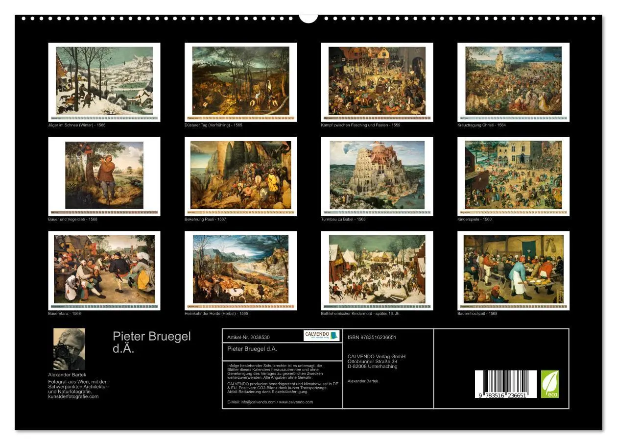 Bild: 9783516236651 | Pieter Bruegel d.Ä. (hochwertiger Premium Wandkalender 2026 DIN A2...
