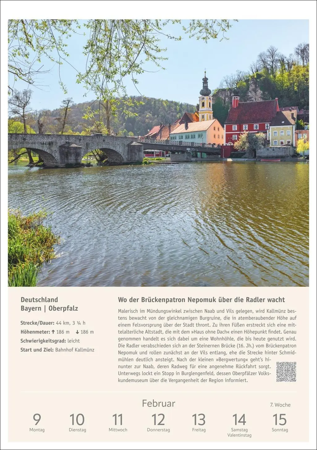 Bild: 9783840036651 | Radwanderlust Wochen-Kulturkalender 2026 - 53 Touren von Rügen bis...