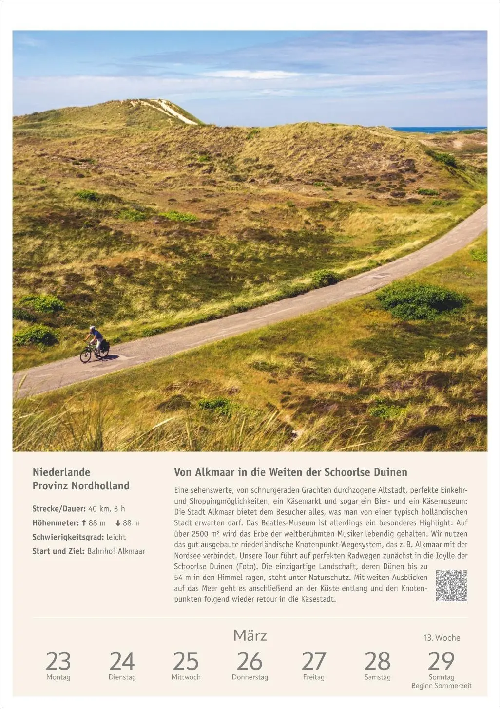 Bild: 9783840036651 | Radwanderlust Wochen-Kulturkalender 2026 - 53 Touren von Rügen bis...