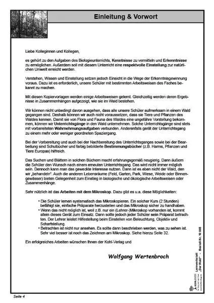Bild: 9783866326651 | Lernwerkstatt - Der Wald | Wolfgang Wertenbroch | Broschüre | 48 S.