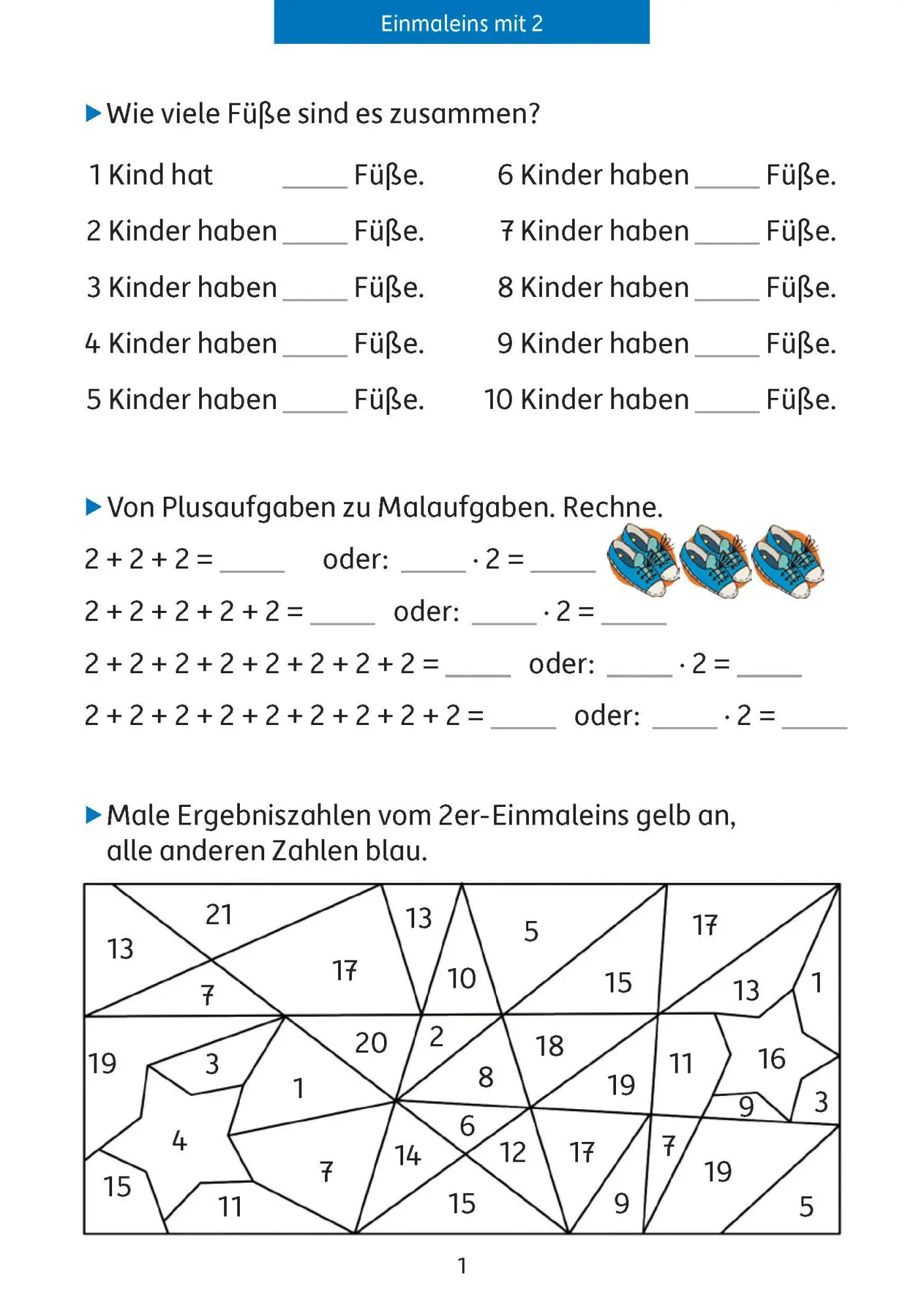 Bild: 9783881006651 | Quer durch die 2./3. Klasse, Das kleine Einmaleins - A5-Übungsblock
