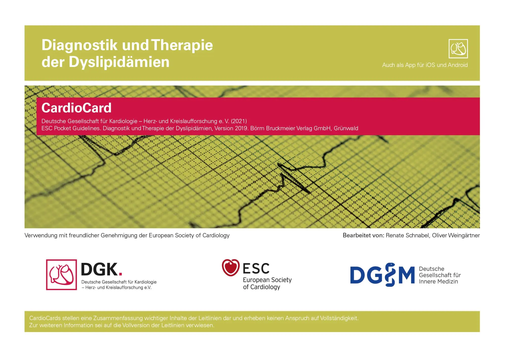 Cover: 9783898626651 | Diagnostik und Therapie der Dyslipidämien | CardioCard 2020 | Buch