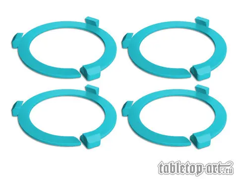 Cover: 704270726751 | Squad Marker - 50mm Turquoise (4) | Tabletop-Art | EAN 704270726751
