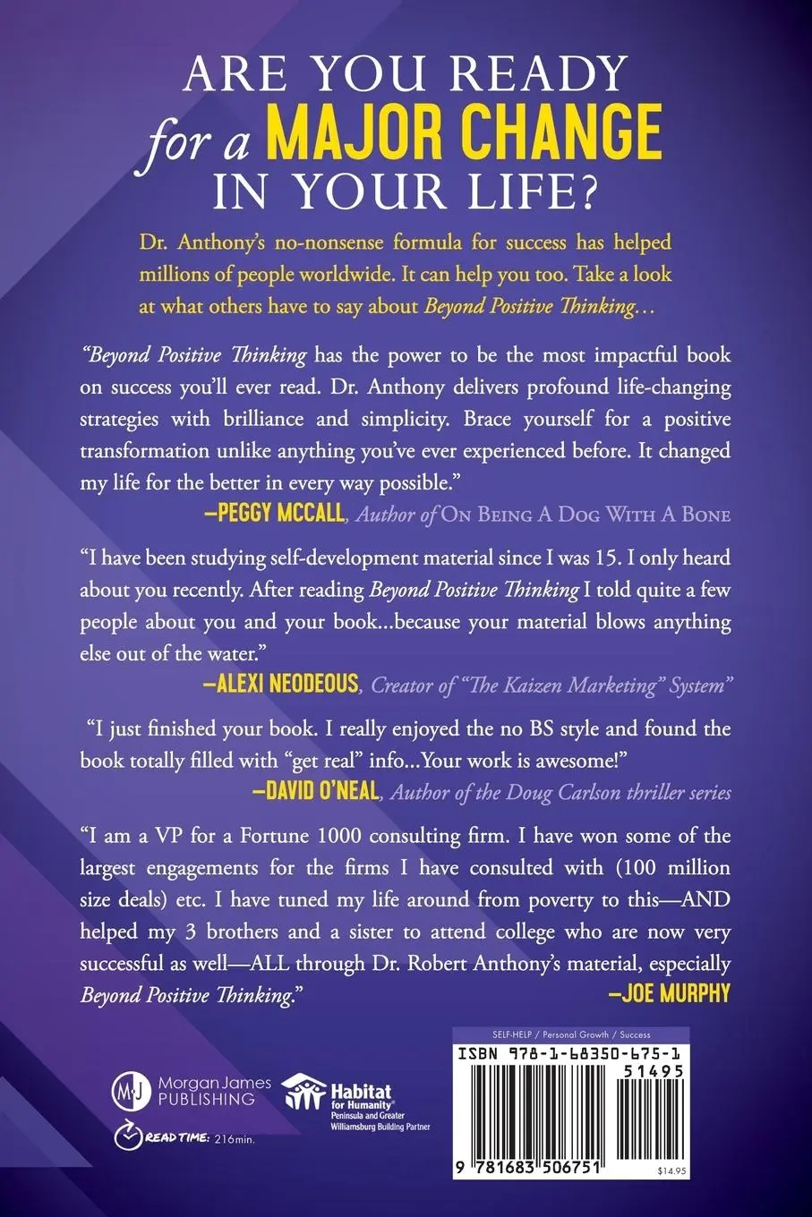 Rückseite: 9781683506751 | Beyond Positive Thinking 30th Anniversary Edition | Robert Anthony