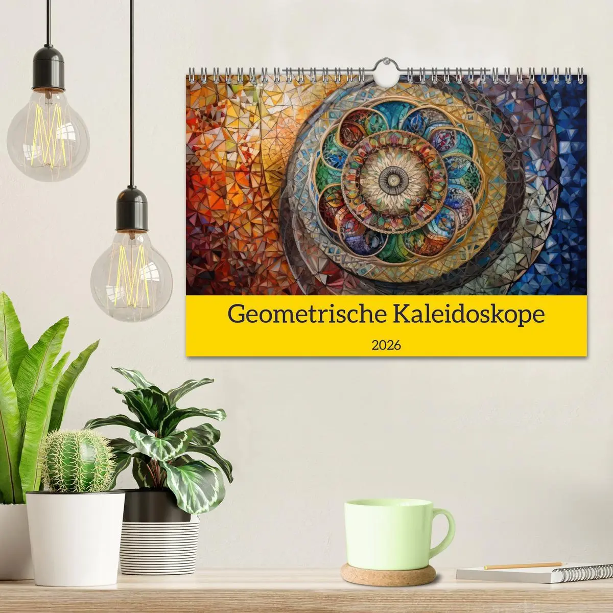 Bild: 9783457376751 | Geometrische Kaleidoskope (Wandkalender 2026 DIN A4 quer), CALVENDO...