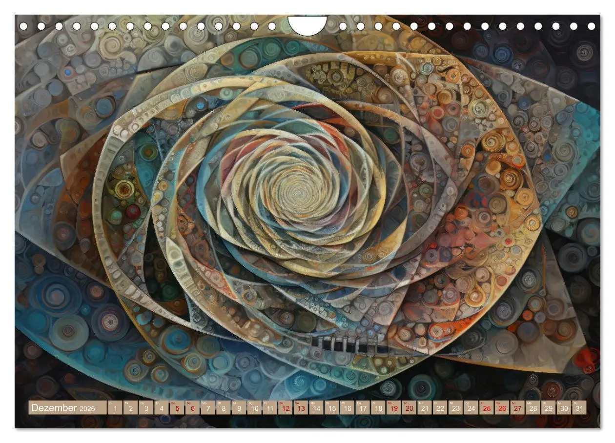 Bild: 9783457376751 | Geometrische Kaleidoskope (Wandkalender 2026 DIN A4 quer), CALVENDO...