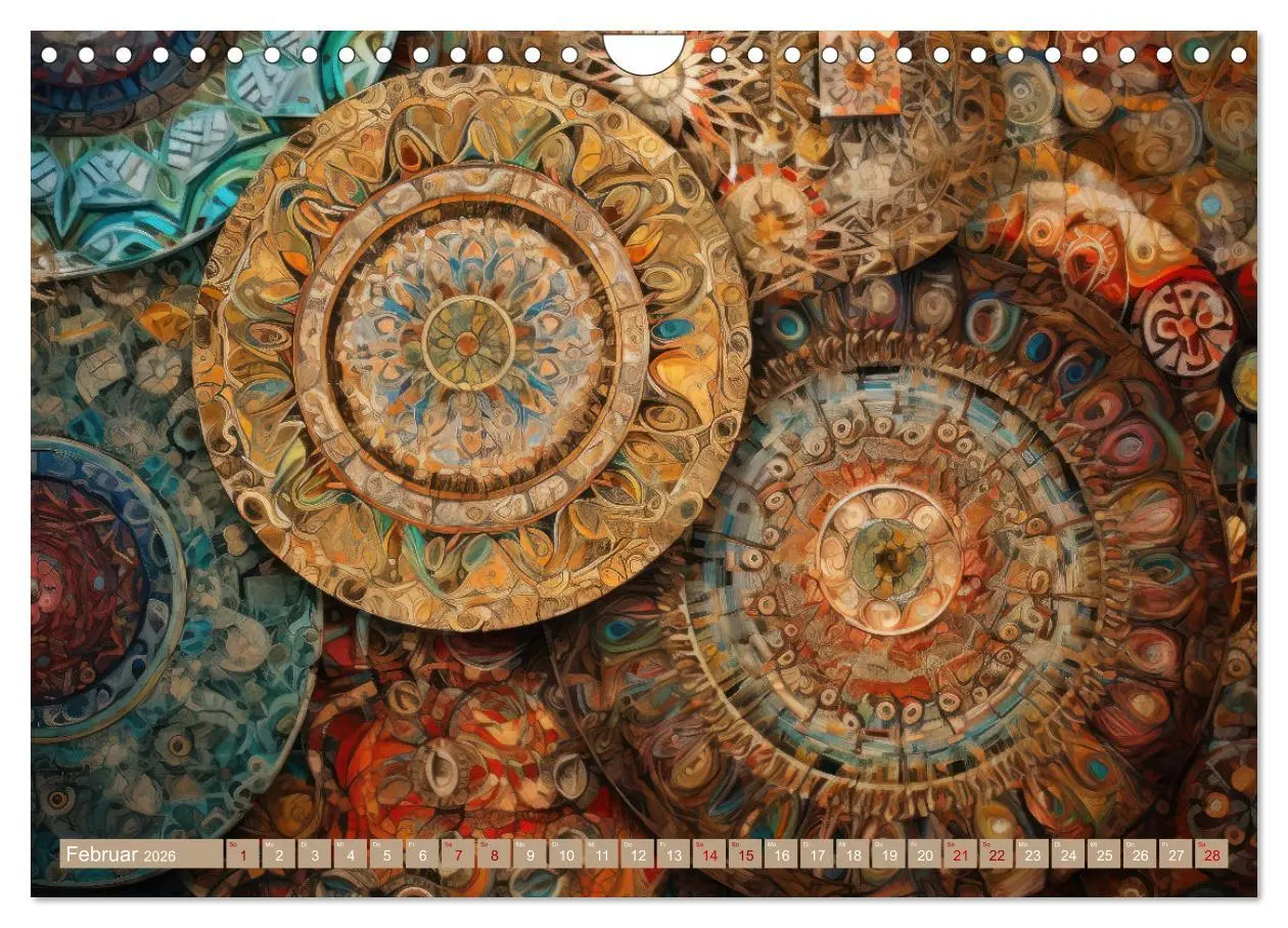 Bild: 9783457376751 | Geometrische Kaleidoskope (Wandkalender 2026 DIN A4 quer), CALVENDO...