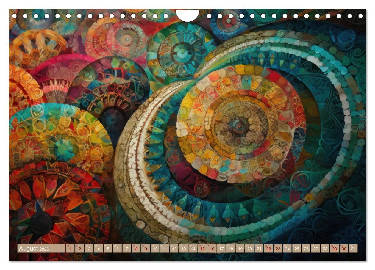 Bild: 9783457376751 | Geometrische Kaleidoskope (Wandkalender 2026 DIN A4 quer), CALVENDO...