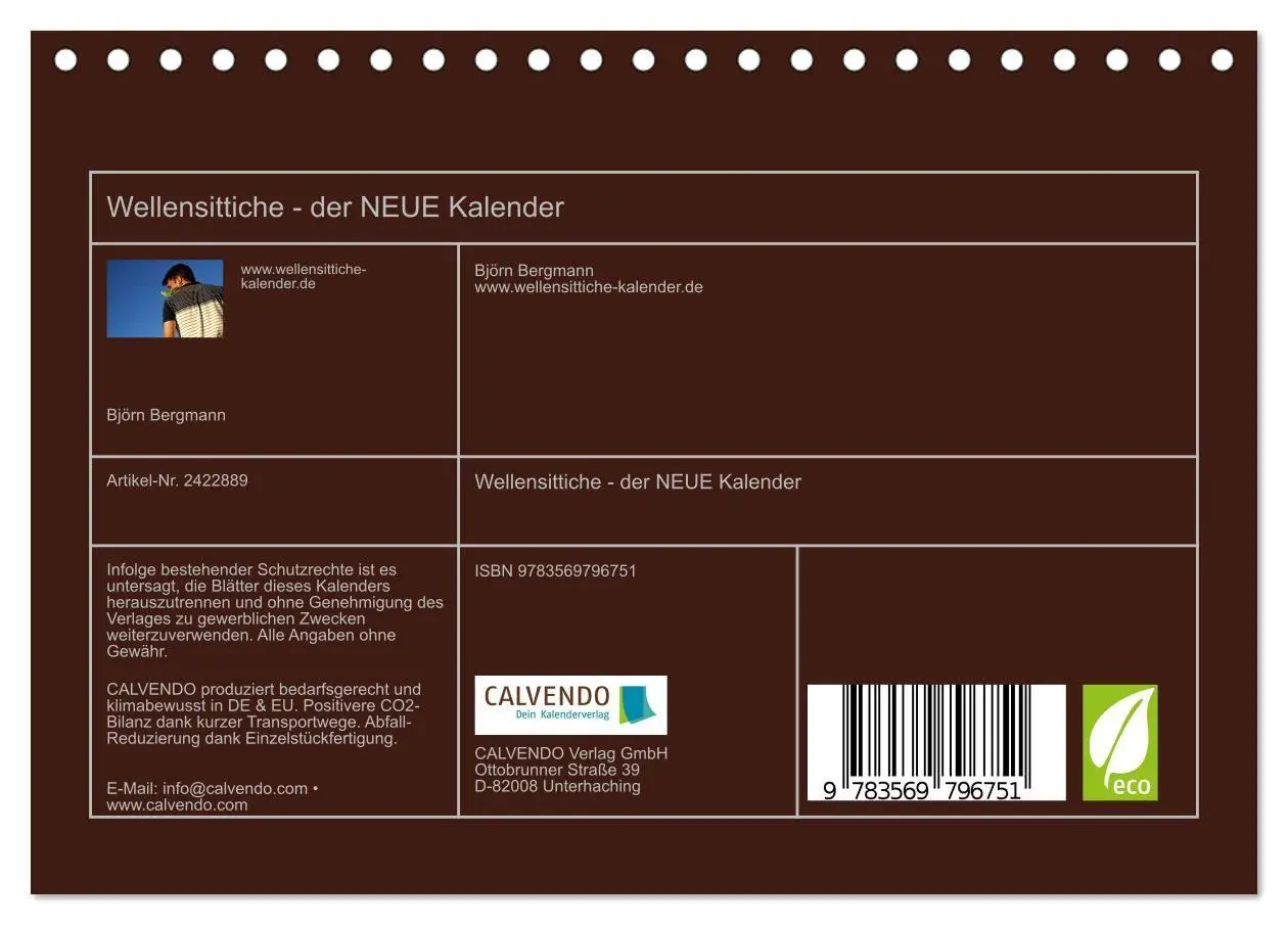 Bild: 9783569796751 | Wellensittiche - der NEUE Kalender (Tischkalender 2027 DIN A5...
