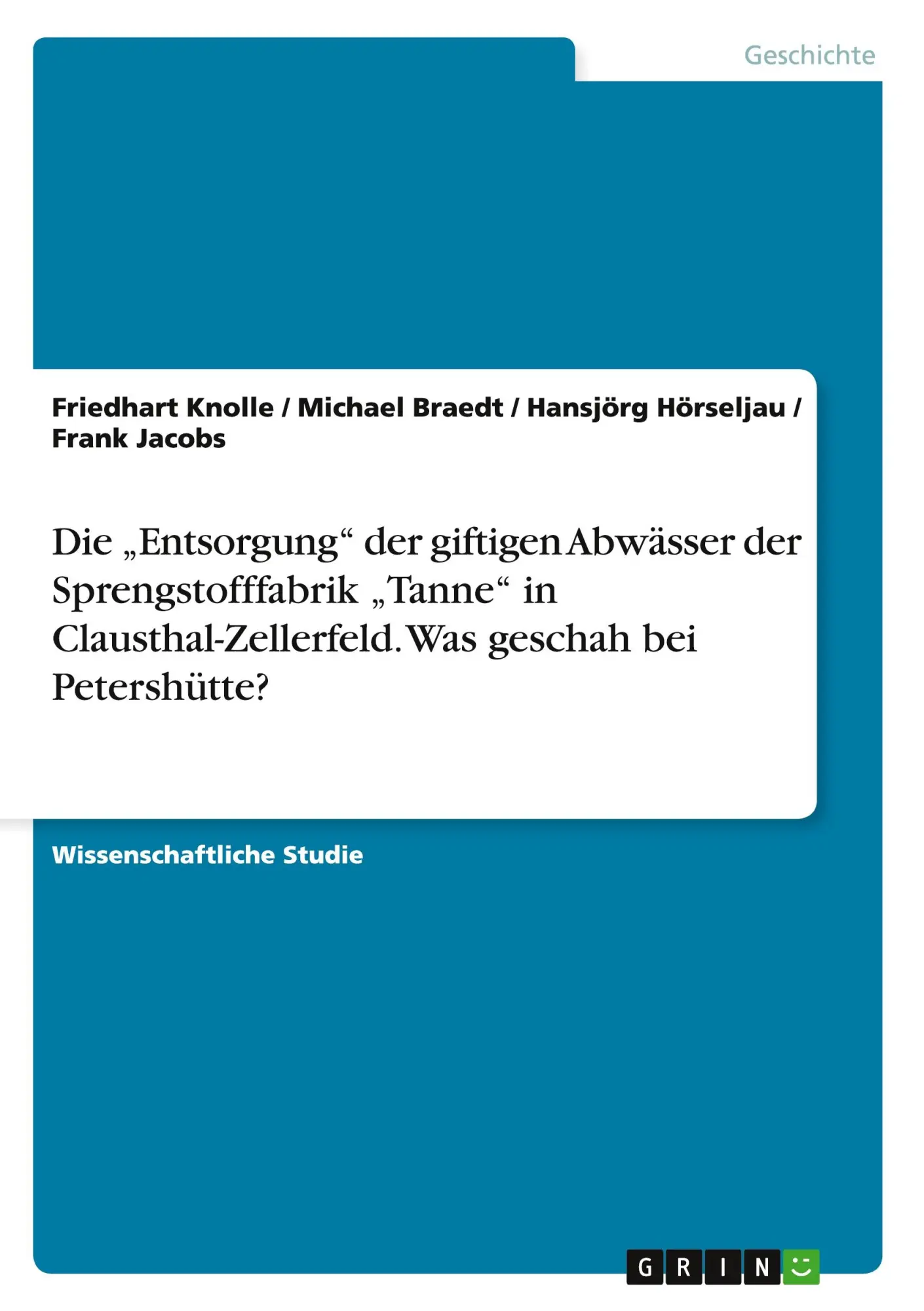Cover: 9783668006751 | Die "Entsorgung" der giftigen Abwässer der Sprengstofffabrik...