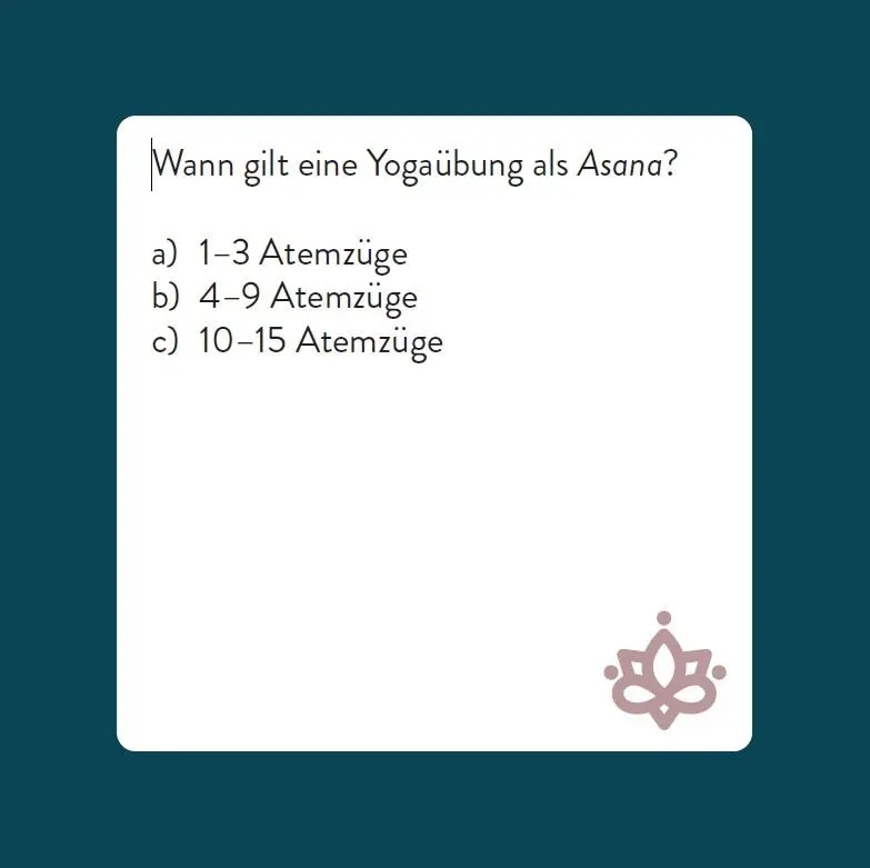 Bild: 9783747206751 | Das Yoga-Quiz | Box mit 66 Spielkarten und Anleitung | Brandt | Spiel