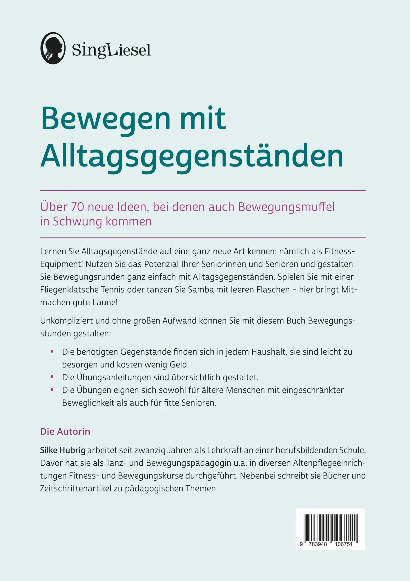 Bild: 9783948106751 | Bewegen mit Alltagsgegenständen | Silke Hubrig | Taschenbuch | 152 S.