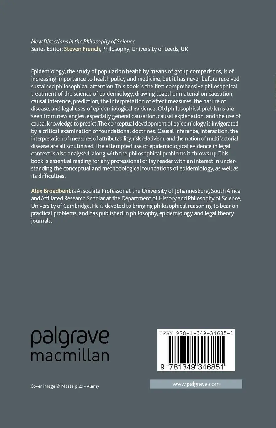 Rückseite: 9781349346851 | Philosophy of Epidemiology | A. Broadbent | Taschenbuch | xxii | 2013