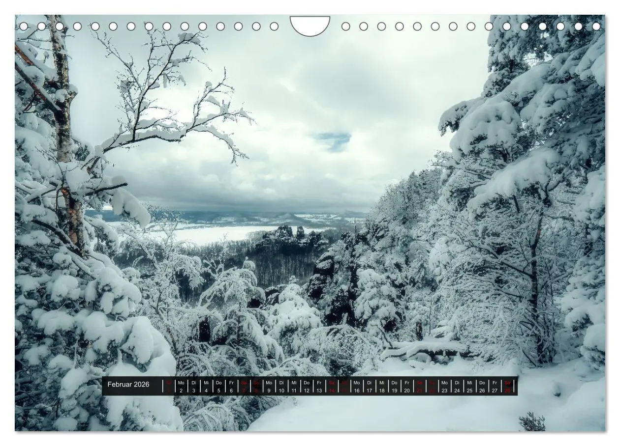 Bild: 9783457366851 | Naturparadies Sächsische Schweiz (Wandkalender 2026 DIN A4 quer),...