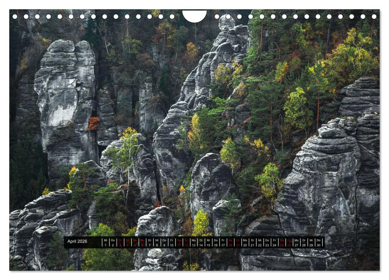 Bild: 9783457366851 | Naturparadies Sächsische Schweiz (Wandkalender 2026 DIN A4 quer),...