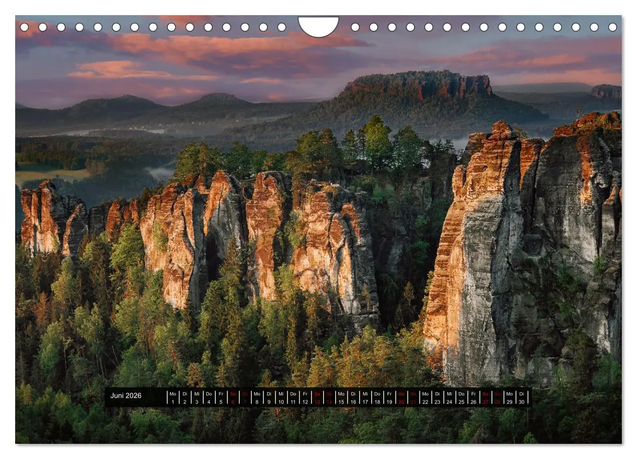 Bild: 9783457366851 | Naturparadies Sächsische Schweiz (Wandkalender 2026 DIN A4 quer),...