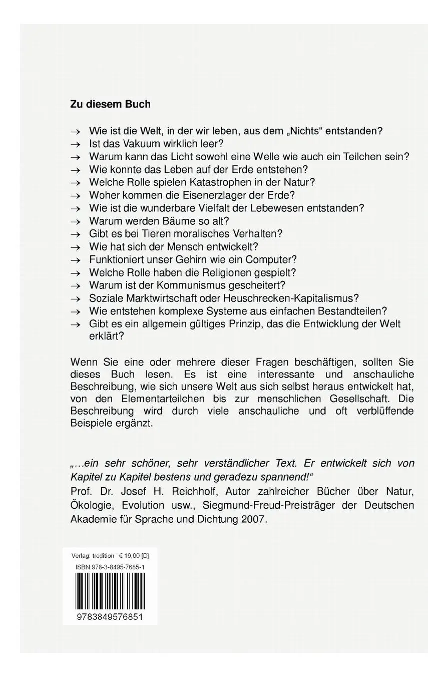 Rückseite: 9783849576851 | Die Kraft der Naturgesetze | Günter Dedié | Buch | 260 S. | Deutsch