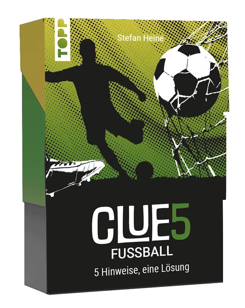 Cover: 4007742186951 | CLUE5 #Fußball. 5 Hinweise, nur eine Lösung. Das Trend-Quiz für...
