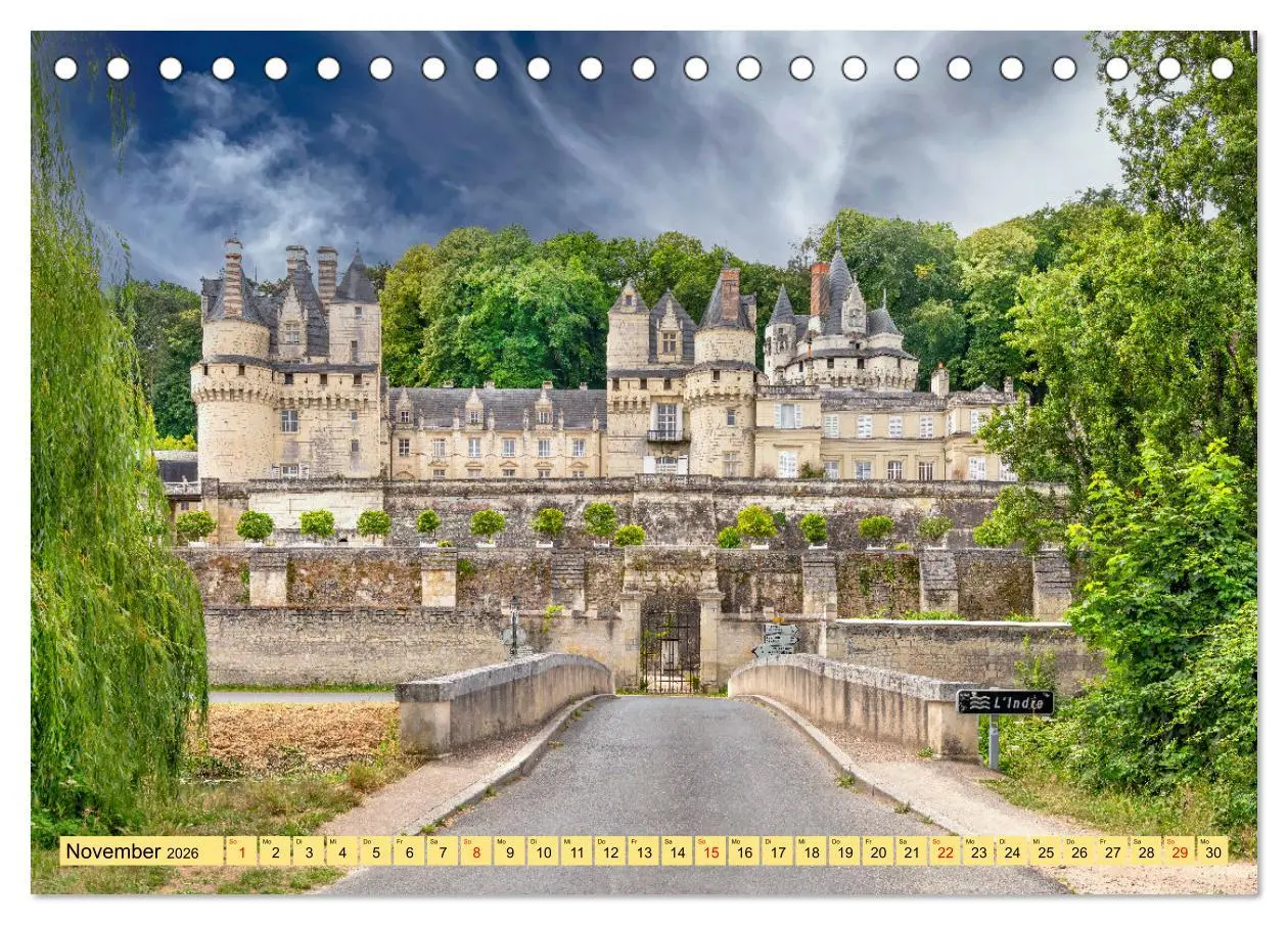 Bild: 9783457286951 | Châteaux. Im Tal der Loire (Tischkalender 2026 DIN A5 quer),...