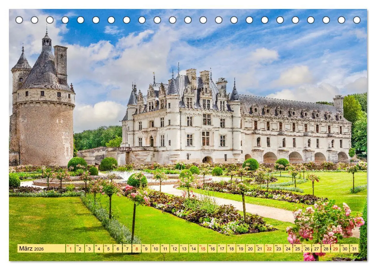 Bild: 9783457286951 | Châteaux. Im Tal der Loire (Tischkalender 2026 DIN A5 quer),...