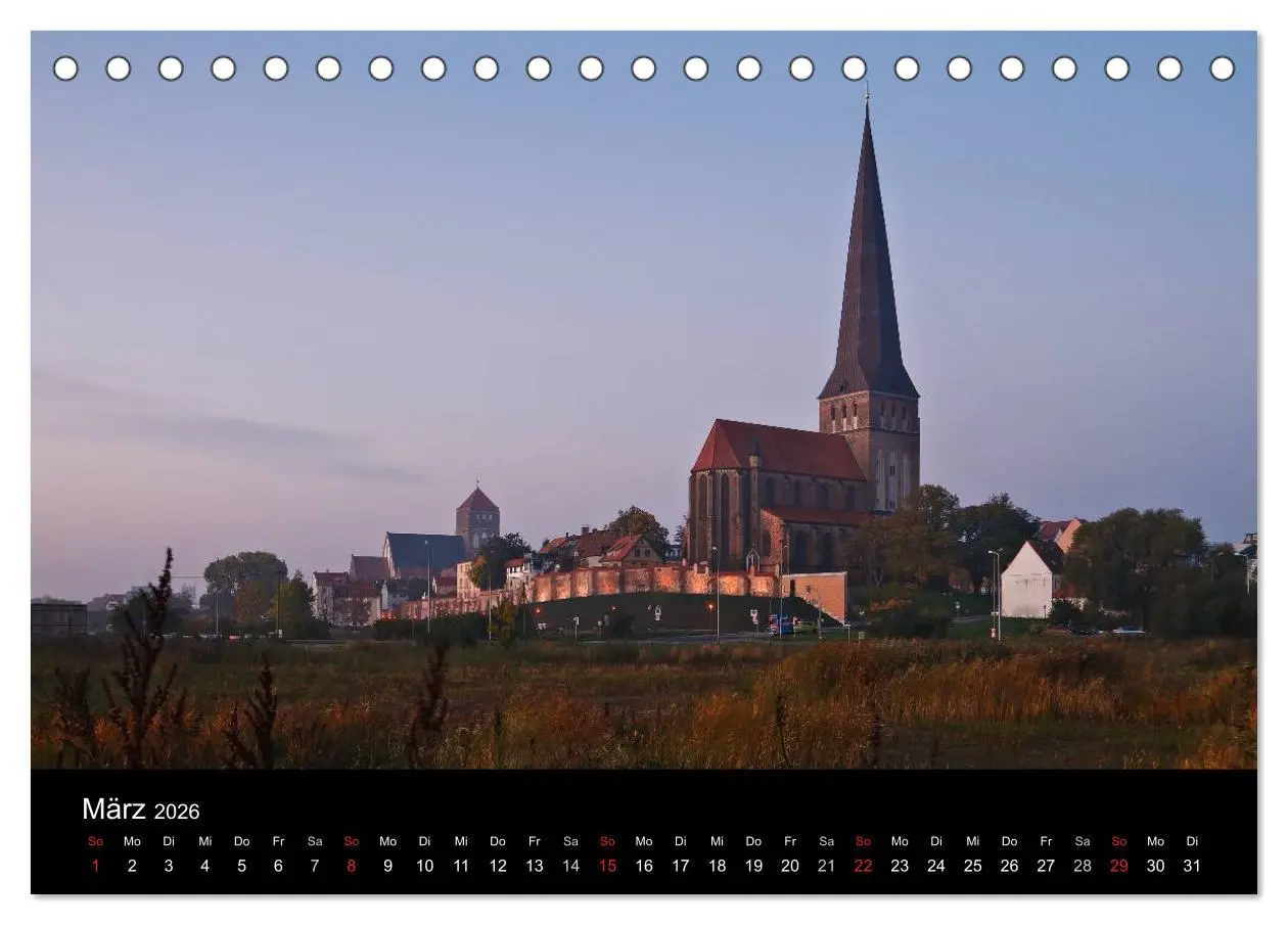 Bild: 9783516136951 | Unterwegs in der Hansestadt Rostock (Tischkalender 2026 DIN A5...
