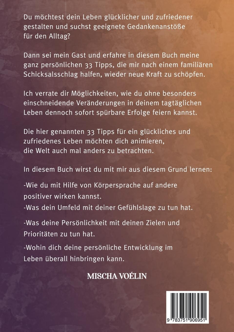 Rückseite: 9783751906951 | Game Changer | 33 Tipps für ein glückliches und zufriedenes Leben