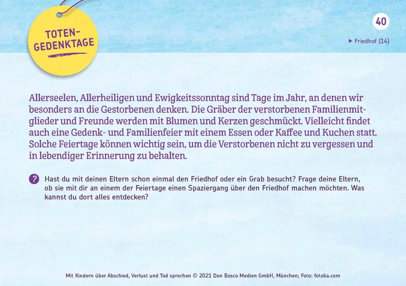 Bild: 4260179517051 | Mit Kindern über Abschied, Verlust und Tod sprechen | Margit Franz