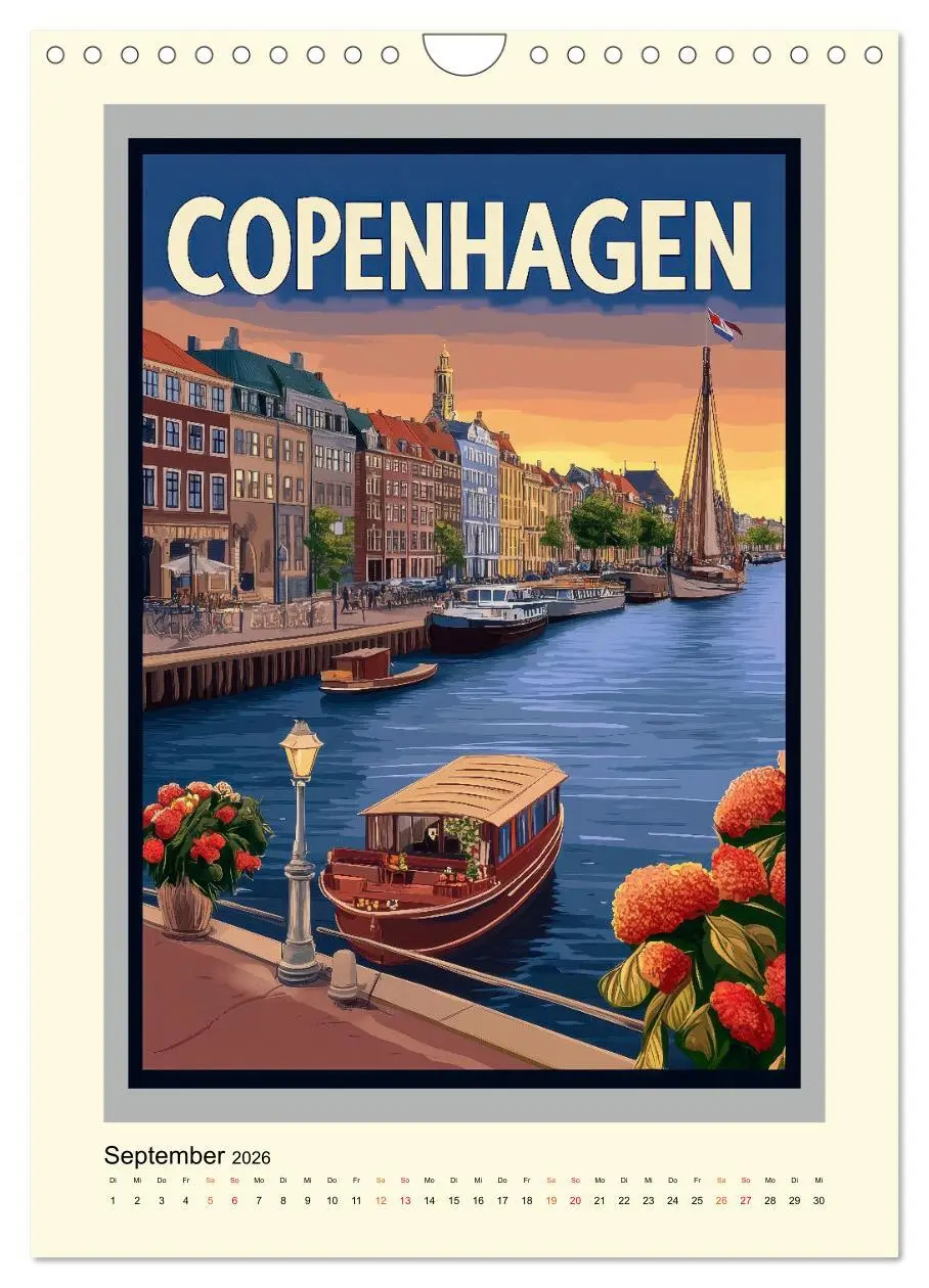 Bild: 9783457247051 | Weltreise - nostalgische Poster (Wandkalender 2026 DIN A4 hoch),...