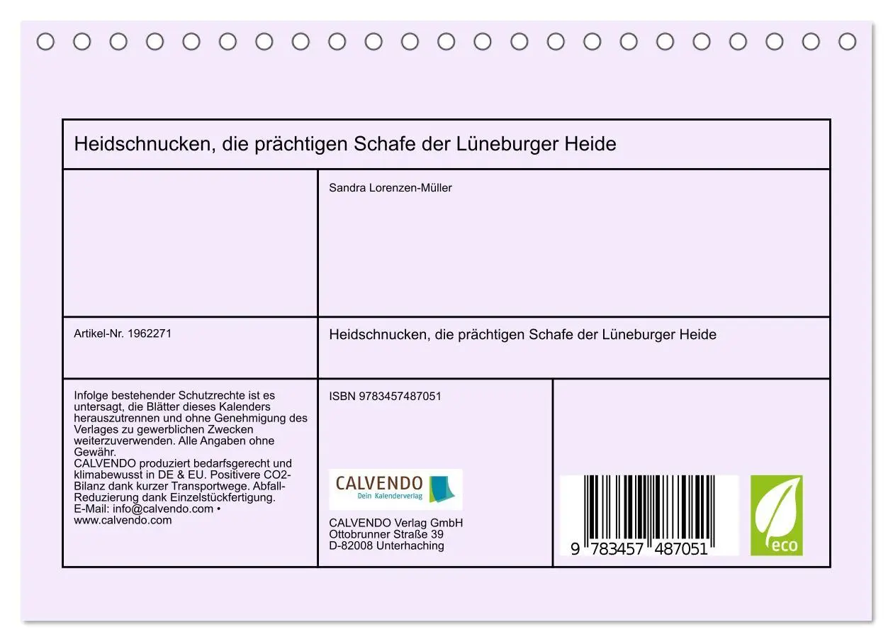 Bild: 9783457487051 | Heidschnucken, die prächtigen Schafe der Lüneburger Heide...