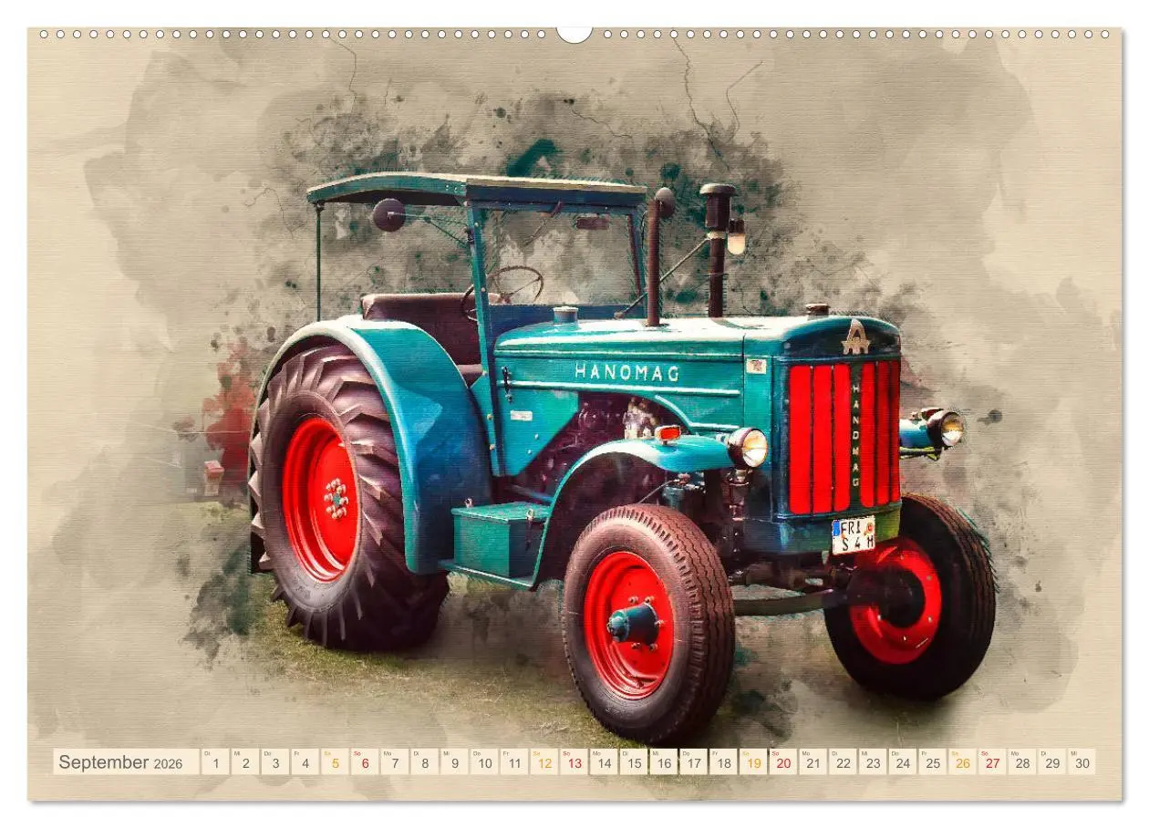 Bild: 9783457867051 | Traktoren - alte Schätze für Liebhaber (Wandkalender 2026 DIN A2...