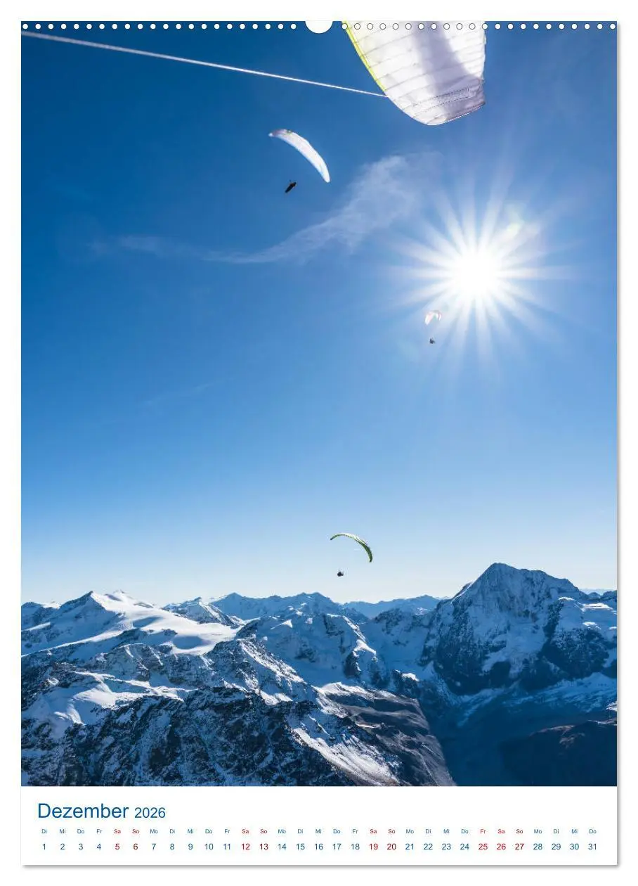 Bild: 9783516407051 | Paragliding - von grünen Wiesen zu schroffen Gletschen...