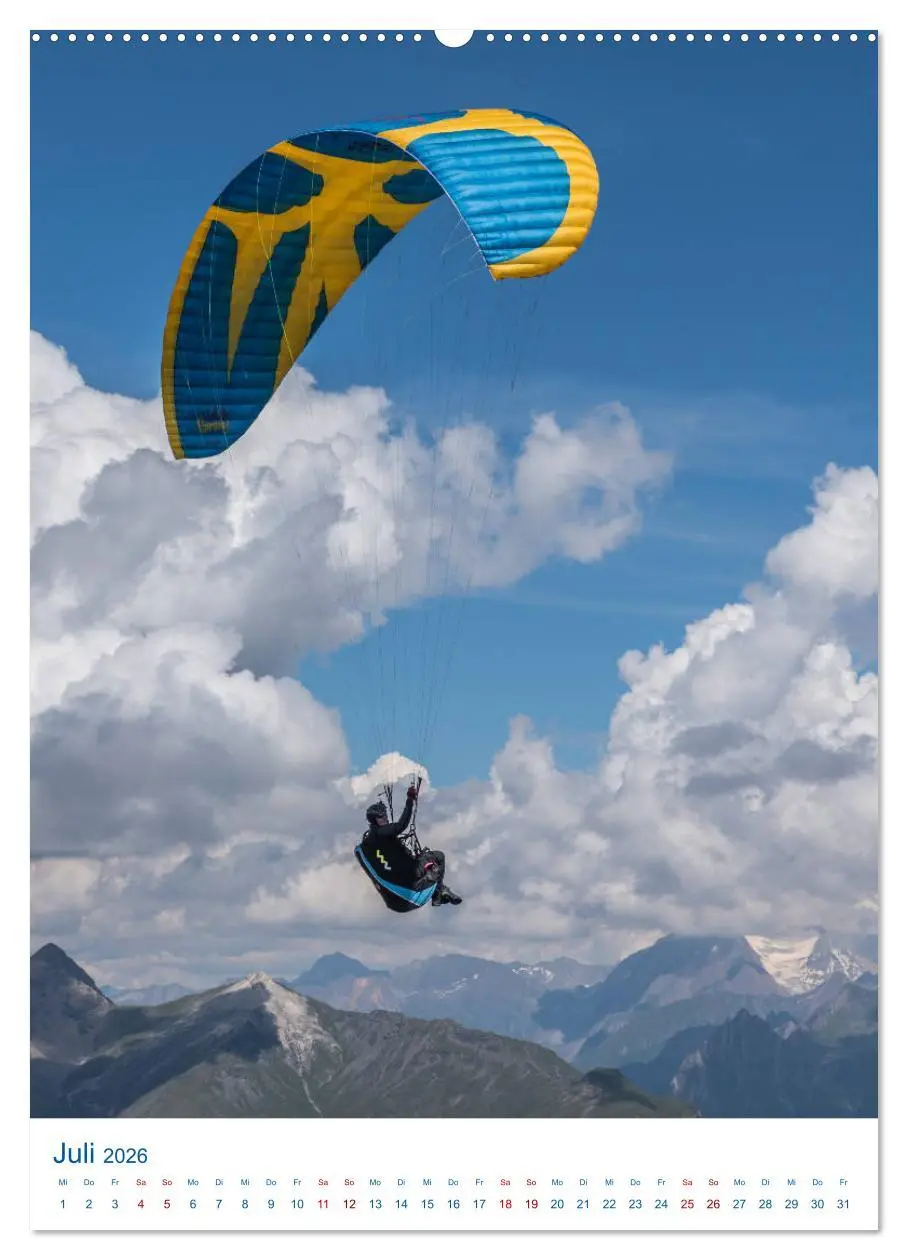 Bild: 9783516407051 | Paragliding - von grünen Wiesen zu schroffen Gletschen...