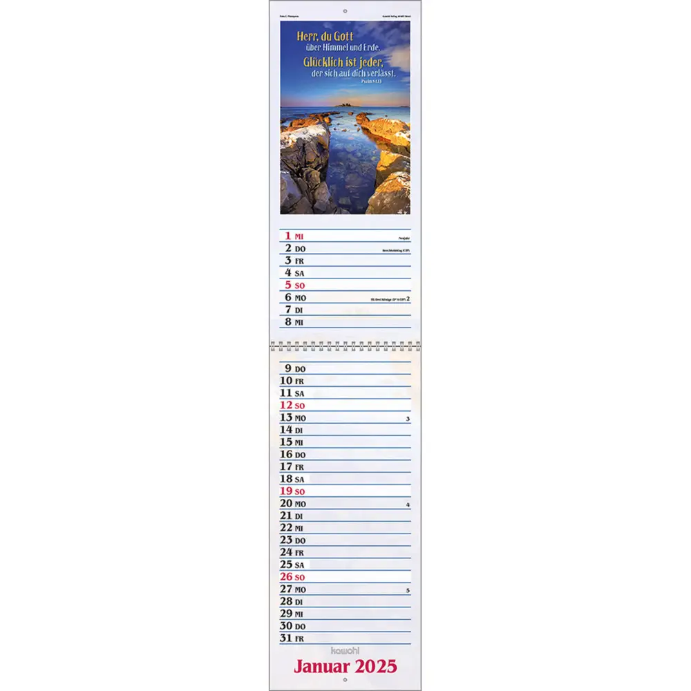 Bild: 9783754867051 | Das will ich mir schreiben in Herz und Sinn 2025 | Kalender | Deutsch