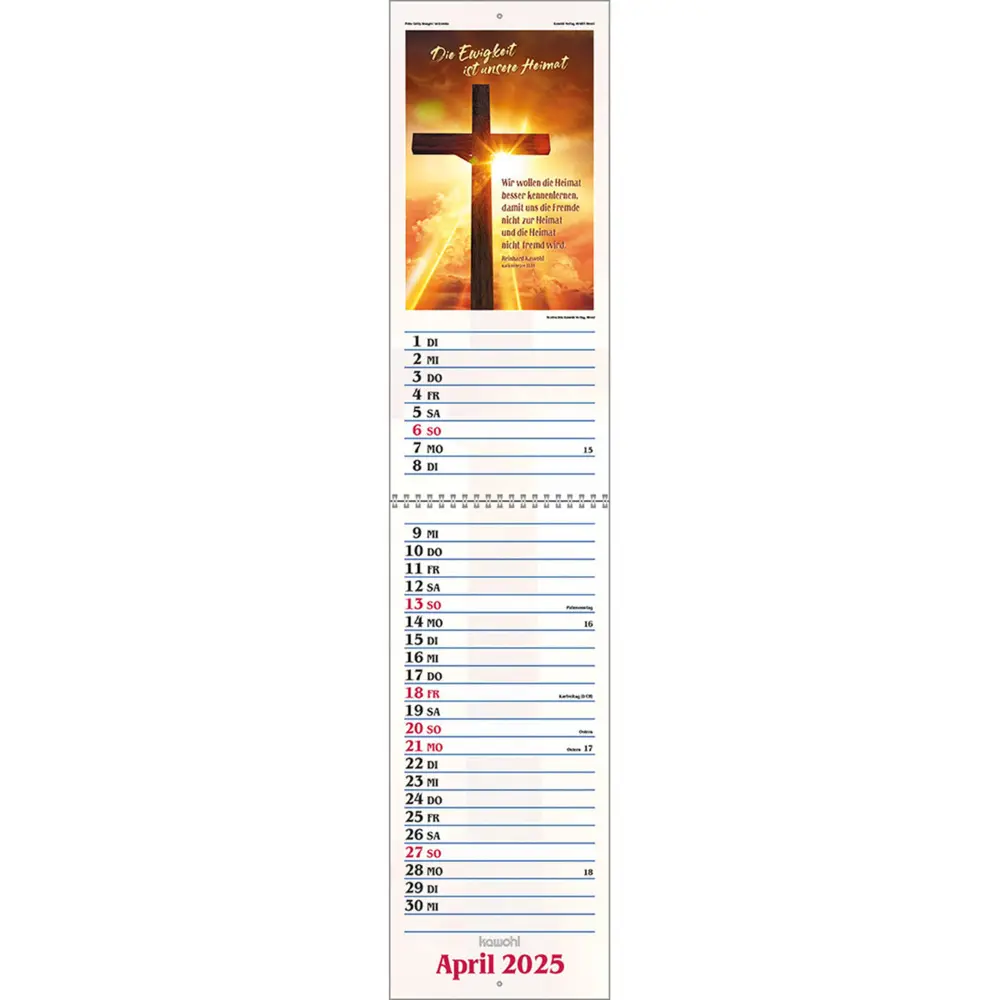 Bild: 9783754867051 | Das will ich mir schreiben in Herz und Sinn 2025 | Kalender | Deutsch