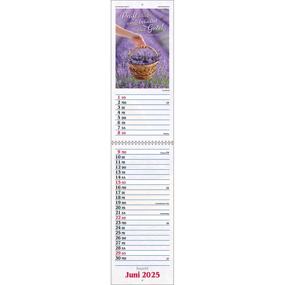 Bild: 9783754867051 | Das will ich mir schreiben in Herz und Sinn 2025 | Kalender | Deutsch