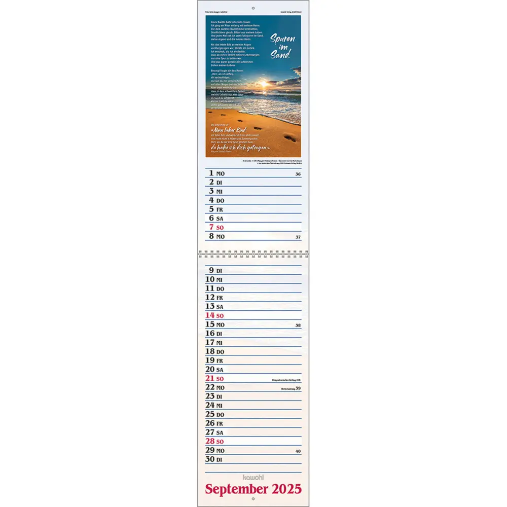 Bild: 9783754867051 | Das will ich mir schreiben in Herz und Sinn 2025 | Kalender | Deutsch