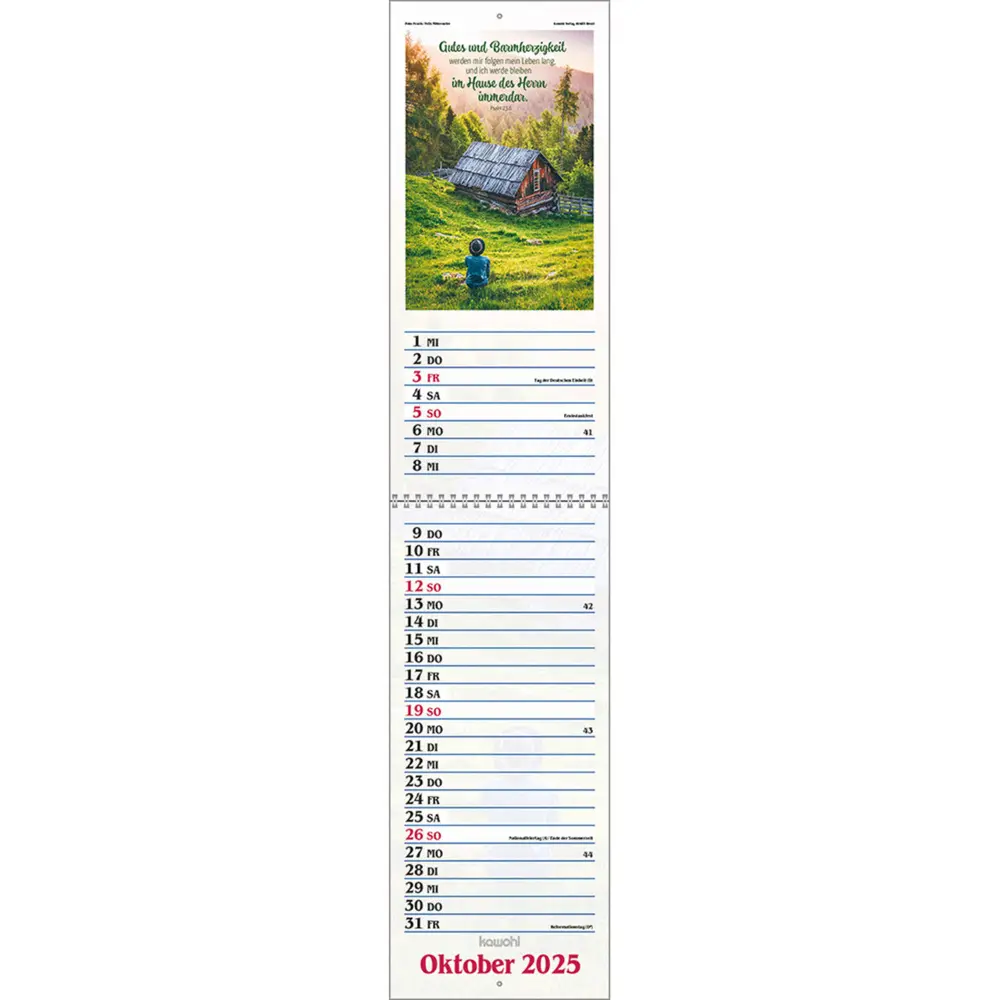 Bild: 9783754867051 | Das will ich mir schreiben in Herz und Sinn 2025 | Kalender | Deutsch
