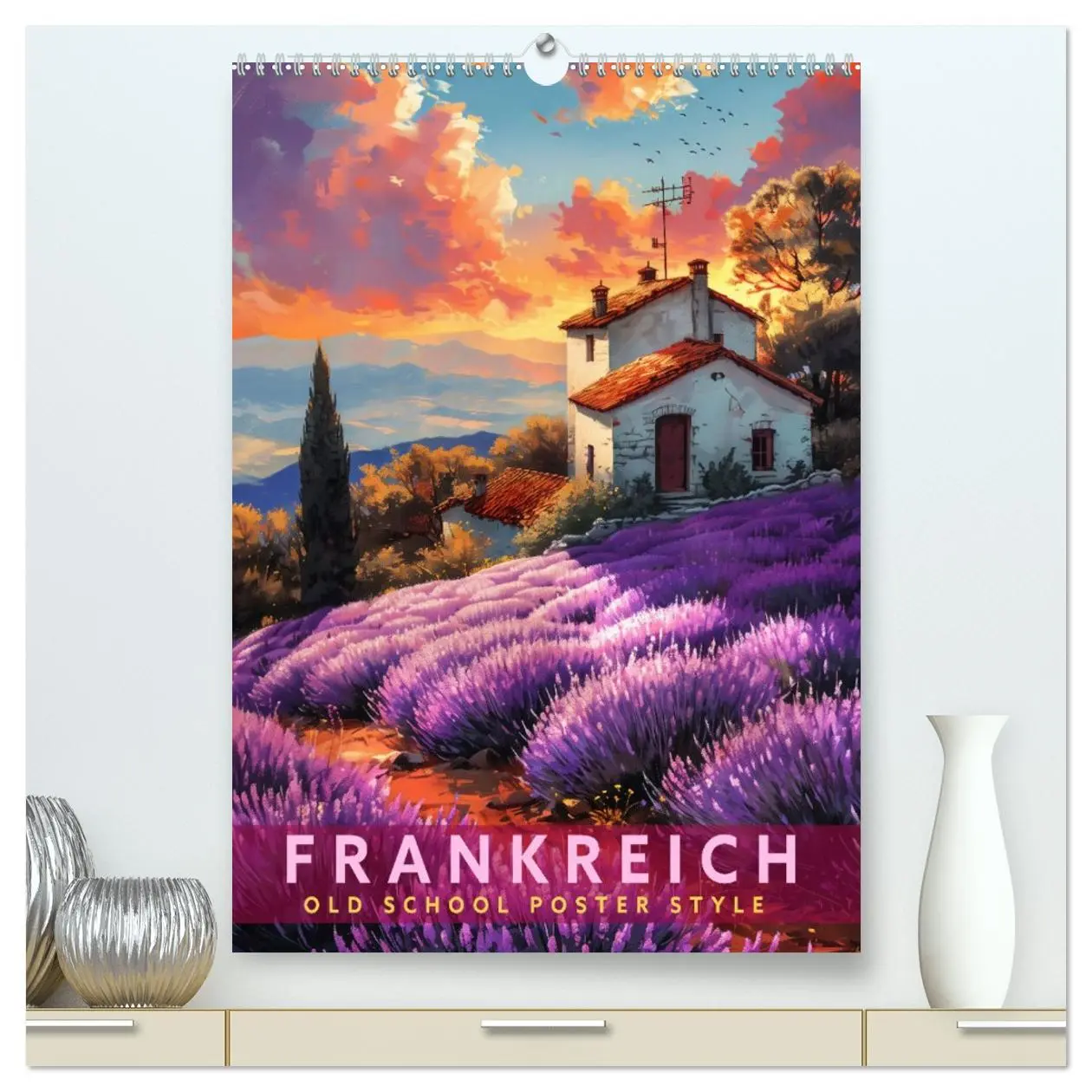 Cover: 9783516257151 | Frankreich - Old School Poster Style (hochwertiger Premium...