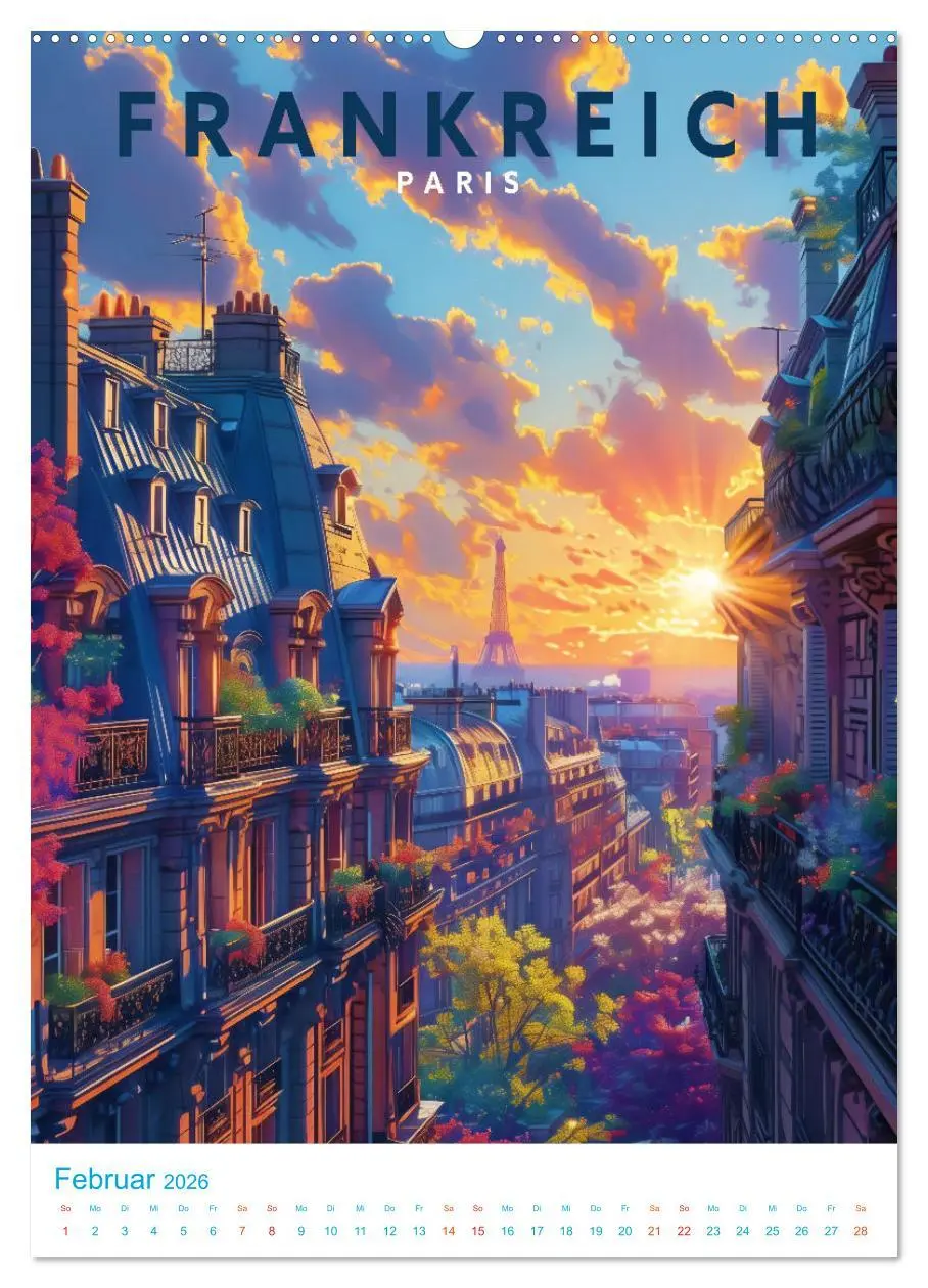 Bild: 9783516257151 | Frankreich - Old School Poster Style (hochwertiger Premium...