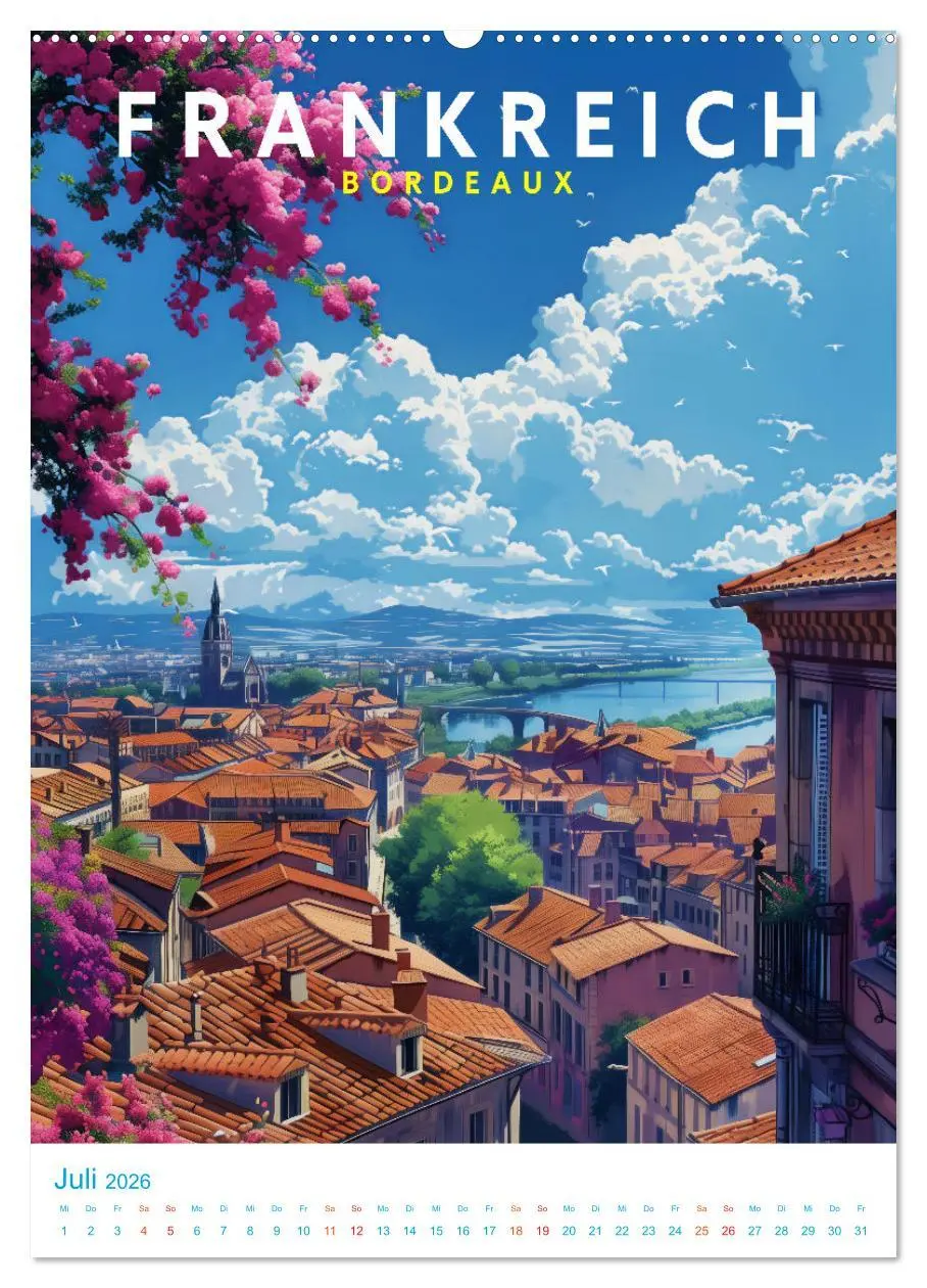 Bild: 9783516257151 | Frankreich - Old School Poster Style (hochwertiger Premium...