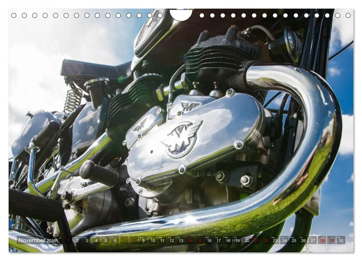 Bild: 9783516567151 | Classic Motorcycles (Wall Calendar 2026 DIN A4 landscape), CALVENDO...